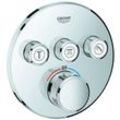 Grohe Thermostat Grohtherm SmartControl 29121 rund FMS 3 Absperrventile chrom, 29121000 29121000