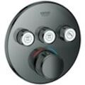 GROHE Thermostat Grohtherm SmartControl 29121 FMS rund 3 ASV hard graphite, 29121A00 29121A00