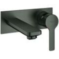 GROHE 2-Loch-WT-Wandbatterie Lineare 19409_1 FMS hard graphite gebürstet, 19409AL1 19409AL1