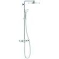 GROHE Duschsystem Euphoria SmartControl 310 Duo 26507 mit THM chrom/moon white, 26507LS0 26507LS0