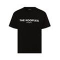 The Kooples T-Shirt Damen Baumwolle bedruckt, schwarz