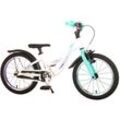 TPFSports Glamour Kinderfahrrad - Mädchen - 16 Zoll - Rücktritt + Handbremse - Perlmutt Mintgrün