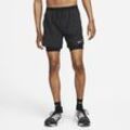 Nike Stride Dri-FIT Hybrid-Laufshorts für Herren (ca. 12,5 cm) - Schwarz