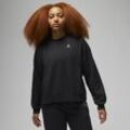 Jordan Brooklyn Fleece Damen-Sweatshirt mit Rundhalsausschnitt - Schwarz