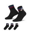 Nike Everyday Essential Knöchelsocken (3 Paar) - Schwarz