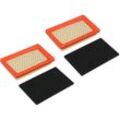 Trade Shop - 2x Trade-Shop 2in1 Filter-Set (Luftfilter + Vorfilter) ersetzt Gutbrod 092.49.118 092.49.454 092.49.465, Wolf 2098 346, Viking 0002 140