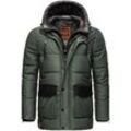 STONE HARBOUR Herren Winterjacke Warm Gefütterter Wintermantel mit Doppelter Kapuze Mitjaa