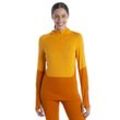 Icebreaker Merino 200 Sonebula Half-Zip-Thermo-Kapuzenshirt - Frau - Earth/solar - Größe XS