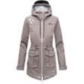 MARIKOO Damen Softshelljacke Outdoor Funktionsjacke aus Wasserabweisendem Obermaterial Ulissaa