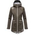 MARIKOO Damen Softshelljacke Outdoor Funktionsjacke aus Wasserabweisendem Obermaterial Ulissaa