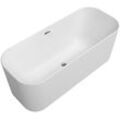 Villeroy & Boch Badewanne Finion Wasserzulauf Design-Ring verchromt White Alpin, 177FIN7N100V201 177FIN7N100V201