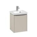 Villeroy & Boch Subway 3.0 Waschbeckenunterschrank, 1 Tür, 351 x 432 x 293 mm, Cashmere Grey / Cashm C58300VN