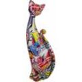 Signes Grimalt Katzenfigur Figuren Figure Cat Graffiti mehrfarbige Tiere 30x10x10cm 27465