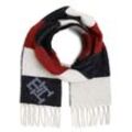 Tommy Hilfiger Schal Damen Wolle gemustert, marine