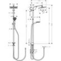 hansgrohe Showerpipe Crometta E 240 Reno EcoSmart 9 l/min chrom 27289000