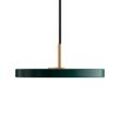 UMAGE - Asteria Micro LED-Pendelleuchte V2, Messing / forest green