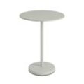 Muuto - Linear Steel Bistrotisch Outdoor, Ø 70 x H 95 cm, grau