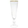 GreenGate Champagner Glas Cutting mit Gold, Ø 6, Höhe 20 cm