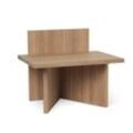 ferm LIVING - Oblique Hocker/ Ablage, Eiche matt lackiert