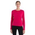 Icebreaker Merino 125 ZoneKnit™ Energy Wind Langarmshirt - Frau - Electron Pink - Größe XS