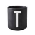 Design Letters - AJ Porzellan Becher T, schwarz