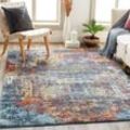 Teppich Kurzflor Wohnzimmer Modernes Abstraktes Design Mehrfarbig 160 x 213 cm - Surya