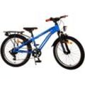 TPFSports Cross Kinderfahrrad - Jungen - 20 Zoll - Rücktritt + Handbremse - 6 Gänge - Silber