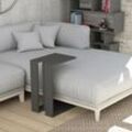 Muju Modern c Form Tisch Anthrazit Grau Anthrazit Grau Mehrzweck h 57cm - Anthracite Grey - Decortie