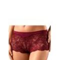 Panty, bordeaux+schwarz, Gr.48/50