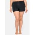 Panty im High-Waist-Schnitt, mit kurzem Bein, schwarz, Gr.40