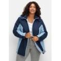 Funktions-Winterjacke mit Kontrastdetails, bleu-marine, Gr.50