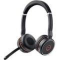 Jabra Evolve Evolve SE 75 UC Kabelloses Stereo-Headset Over-the-Head, Over-the-ear Noise Cancelling Bluetooth Schwarz