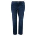 Jeans im schmalen Tapered Fit, in 5-Pocket-Form, dark blue Denim, Gr.50