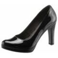 Tamaris High-Heel-Pumps, Lack schwarz, Gr.38