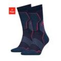 Wandersocken, blau-pink, Gr.39/42