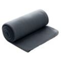 Wohndecke Polar-Fleece ca. 130x160, wometo, OEKO-TEX®, Fleecedecke mit Kettel-Einfassung & Anti-Pilling, grau