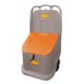 CEMO Go-Box Streugutbehälter 75,0 l grau, orange 59,0 x 44,0 x 107,0 cm
