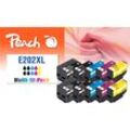 Peach E202 XL 10 Druckerpatronen XL (2*bk, 2*bkph/c/m/y) ersetzt Epson No. 202XL, T02G1*2, T02H1, T02H2, T02H3, T02H4 (wiederaufbereitet)