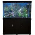 Monster-shop - 300L Aquarium Komplettset mit Unterschrank und schwarzem Kies