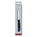 6 VICTORINOX Steakmesser Swiss Classic silber, blau, Klinge: 11,0 cm