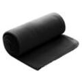 Wohndecke Polar-Fleece ca. 130x160, wometo, OEKO-TEX®, Fleecedecke mit Kettel-Einfassung & Anti-Pilling, schwarz