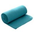 Wohndecke Polar-Fleece ca. 130x160, wometo, OEKO-TEX®, Fleecedecke mit Kettel-Einfassung & Anti-Pilling, blau