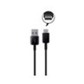 Ventarent Ladekabel für Samsung Galaxy S24 S23 S22 S21 S20 Plus Ultra Pro Autoladekabel, USB-C, USB-A (120 cm), Schnellladekabel, schwarz