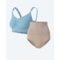 Komfort-Bustier + Shape Slip, 2tlg.