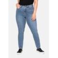 Skinny Power-Stretch-Jeans in 5-Pocket-Form, blue Denim, Gr.52