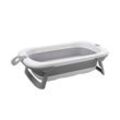 Lorelli Babybadewanne Royal 83 cm faltbar, Kanalabdeckung, stabile Beine grau