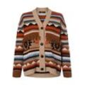 Weekend Max Mara Strickjacke Damen Polyamid gemustert, beige