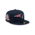 New Era Fitted Cap 59Fifty New England Patriots 50 Years, blau