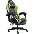 Trisens - Gaming Chair im Racing-Design mit flexiblen gepolsterten Armlehnen - ergonomischer pc Gaming Stuhl in Lederoptik - Gaming Schreibtischstuhl