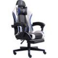 Trisens - Gaming Chair im Racing-Design mit flexiblen gepolsterten Armlehnen - ergonomischer pc Gaming Stuhl in Lederoptik - Gaming Schreibtischstuhl